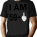 60th Birthday Funny Sarcastic Rude Offended Saying Gift For Grandpa Grandma T-Shirt - Black