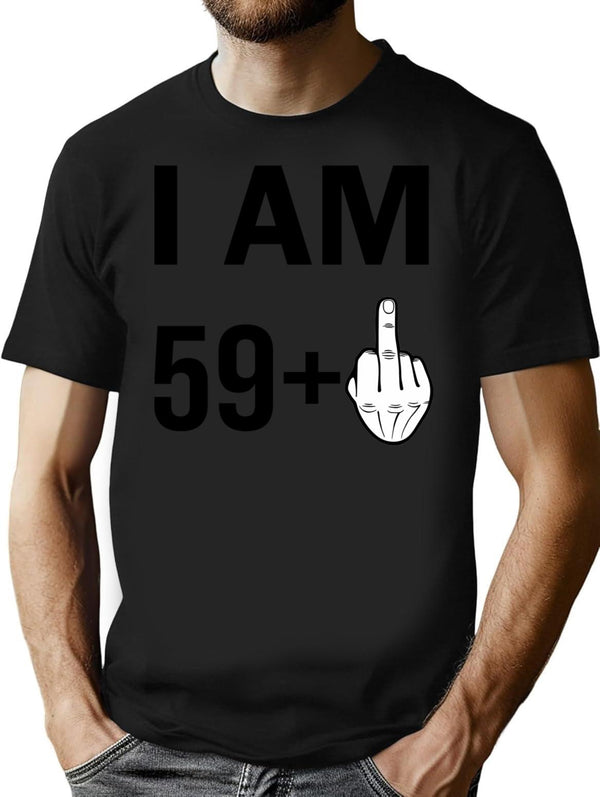60th Birthday Funny Sarcastic Rude Offended Saying Gift For Grandpa Grandma T-Shirt - Black
