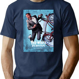 80s Funny Movie Vintage T-Shirt - Retro Graphic Casual Tee - Navy