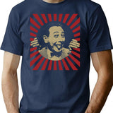 80s Movie Vintage Funny T-Shirt - Retro Graphic Casual Tee - Navy