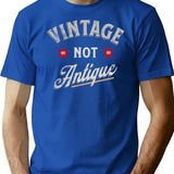 80th Birthday - Vintage Not Antique T-Shirt - Blue