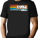 84 Buster T-Shirt - Retro Graphic Tee for Men & Women - Black