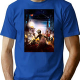9 Movie Fanart T-Shirt - Retro Graphic Tee for Men & Women - Blue