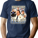 90s Vintage Tee Paul Blart Mall Cop Funny Tshirt - Navy