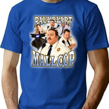 90s Vintage Tee Paul Blart Mall Cop Funny Tshirt - Blue