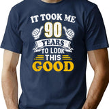 90th Birthday Gift -took Me 90 Years 90 Year Old Gift T-Shirt - Navy
