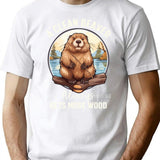 A Clean Beaver Always Gets More Wood T-Shirt - White