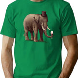 A Fine Vintage T-Shirt - Retro Graphic Casual Tee - Green