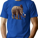 A Fine Vintage T-Shirt - Retro Graphic Casual Tee - Blue