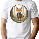 A Fox Wearing Vintage Clothes (1) T-Shirt - White