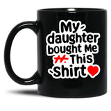 A Gift For Father And Mother Black Coffee Mug