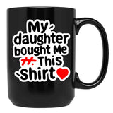 A Gift For Father And Mother Black Coffee Mug - Black