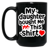 A Gift For Father And Mother Black Coffee Mug