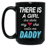 A Girl She Stole My Heart Daughter Black Coffee Mug
