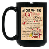 A Poem From The Cat Mother'S Day Cat Lover Black Coffee Mug
