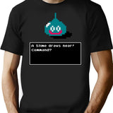 A Slime Draws Near T-Shirt - Retro Graphic Tee for Men & Women - Black