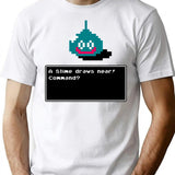 A Slime Draws Near T-Shirt - Retro Graphic Tee for Men & Women - White