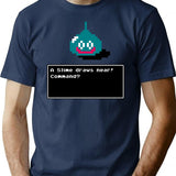 A Slime Draws Near T-Shirt - Retro Graphic Tee for Men & Women - Navy