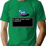 A Slime Draws Near T-Shirt - Retro Graphic Tee for Men & Women - Green