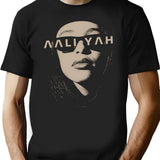 Aaliyah Sunglasses T-Shirt - Retro Graphic Tee for Men & Women - Black