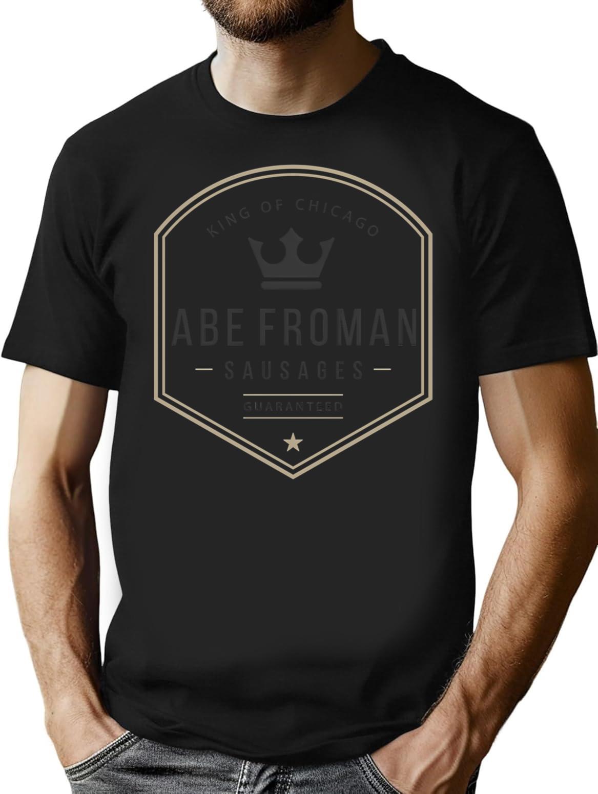 Abe Froman Sausage King T-Shirt - Retro Graphic Tee for Men & Women - Black