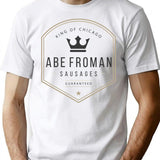 Abe Froman Sausage King T-Shirt - Retro Graphic Tee for Men & Women - White