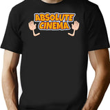 Absolute Cinema Funny Vintage T-Shirt - Retro Graphic Casual Tee - Black