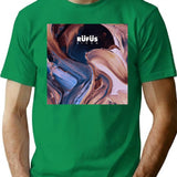 Abstract Cover T-Shirt - Retro Graphic Tee for Men & Women - Green