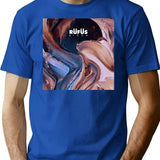 Abstract Cover T-Shirt - Retro Graphic Tee for Men & Women - Blue