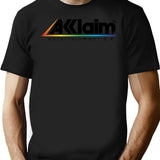 Acclaim Entertainment Inspired (weathered) T-shirt Print Sticker Design (retro Gaming Series) - Black