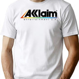 Acclaim Entertainment Inspired (weathered) T-shirt Print Sticker Design (retro Gaming Series) - White