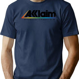 Acclaim Entertainment Inspired (weathered) T-shirt Print Sticker Design (retro Gaming Series) - Navy