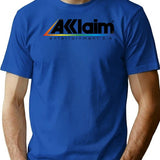 Acclaim Entertainment Inspired (weathered) T-shirt Print Sticker Design (retro Gaming Series) - Blue