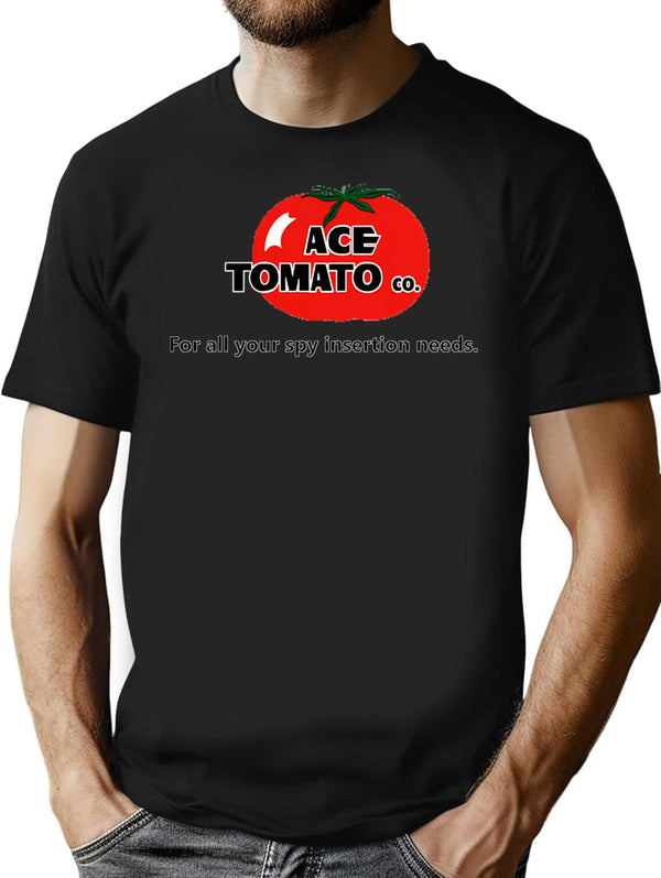 Ace Tomato Company T-Shirt - Retro Graphic Tee for Men & Women - Black
