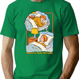 Achieve Your Dreams T-Shirt - Retro Graphic Tee for Men & Women - Green