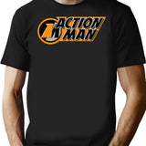 Action Man T-Shirt - Retro Graphic Tee for Men & Women - Black