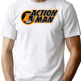 Action Man T-Shirt - Retro Graphic Tee for Men & Women - White