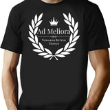 Ad Meliora Towards Better Things T-Shirt - Retro Graphic Tee for Men & Women - Black