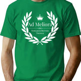 Ad Meliora Towards Better Things T-Shirt - Retro Graphic Tee for Men & Women - Green