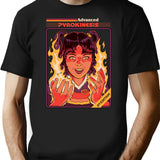 Advanced Pyrokinesis T-Shirt - Retro Graphic Tee for Men & Women - Black