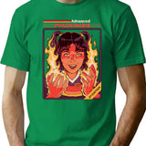 Advanced Pyrokinesis T-Shirt - Retro Graphic Tee for Men & Women - Green