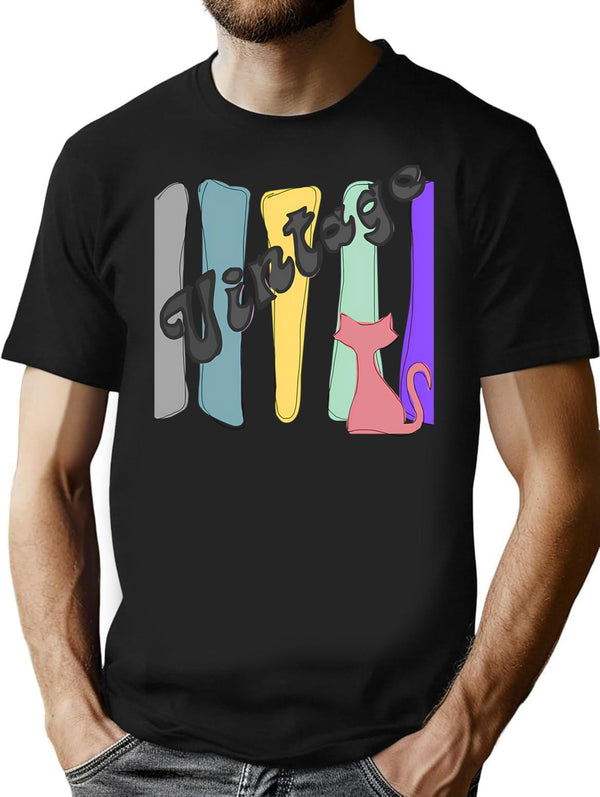 Advantage T-Shirt - Retro Graphic Tee for Men & Women - Black