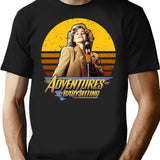 Adventures In Babysitting Vintage T-Shirt - Retro Graphic Casual Tee - Black