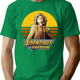 Adventures In Babysitting Vintage T-Shirt - Retro Graphic Casual Tee - Green