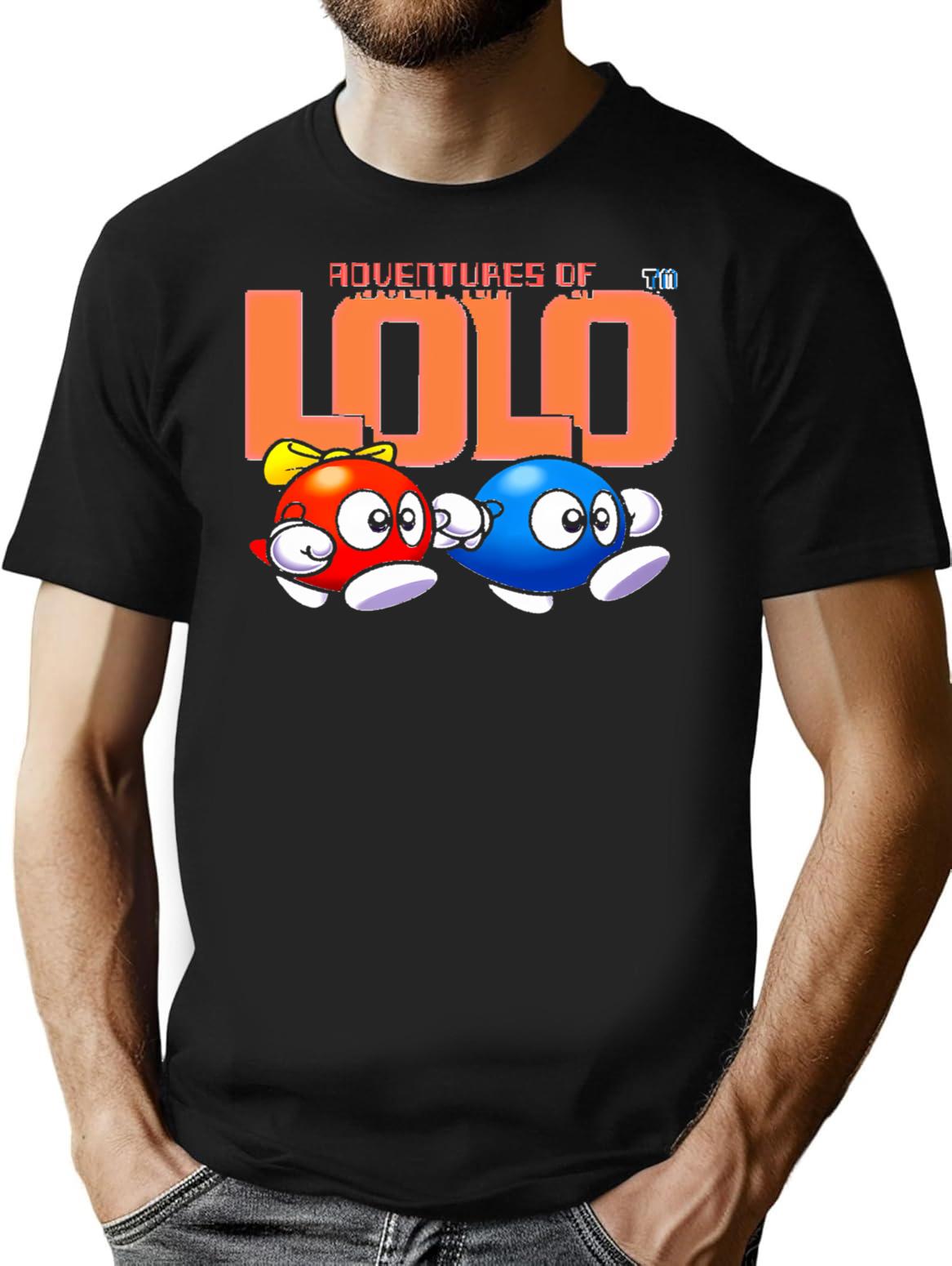 Adventures Of Lolo T-Shirt - Retro Graphic Tee for Men & Women - Black