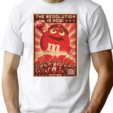 Advertising Mm Communism T-Shirt - Retro Graphic Tee for Men & Women - White