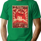 Advertising Mm Communism T-Shirt - Retro Graphic Tee for Men & Women - Green