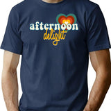 Afternoon Delight Time T-Shirt - Retro Graphic Tee for Men & Women - Navy