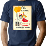 Age Is Just A Number Birthday Happy Christmas Weird Prank Meme Funny T-Shirt - Navy