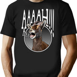 Ahhh Screaming Goat Gift Funny Goat Lover Screaming Goat Gear T-Shirt - Black
